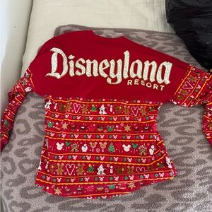 Disneyland Resort Red Holiday Sweater